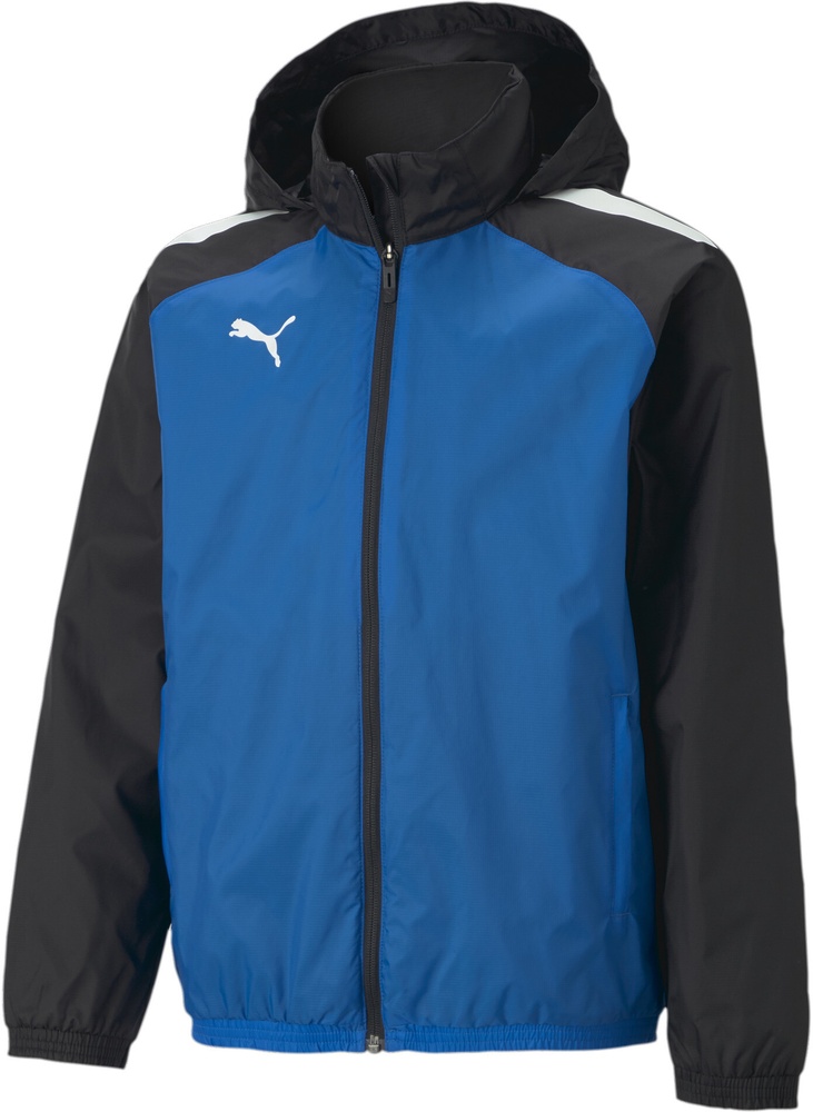 PumaKinderTrainingsjackeTeamLIGAAllWeatherJacketJr657246ElectricBlueLemonade-PumaBlack-176