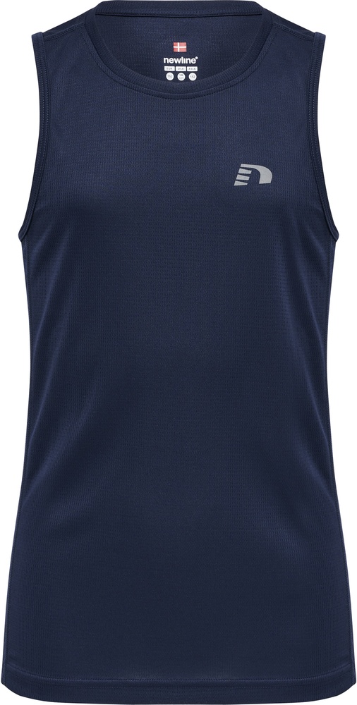 NewlineKinderT-ShirtTopKidsCoreRunningSingletBlackIris-128