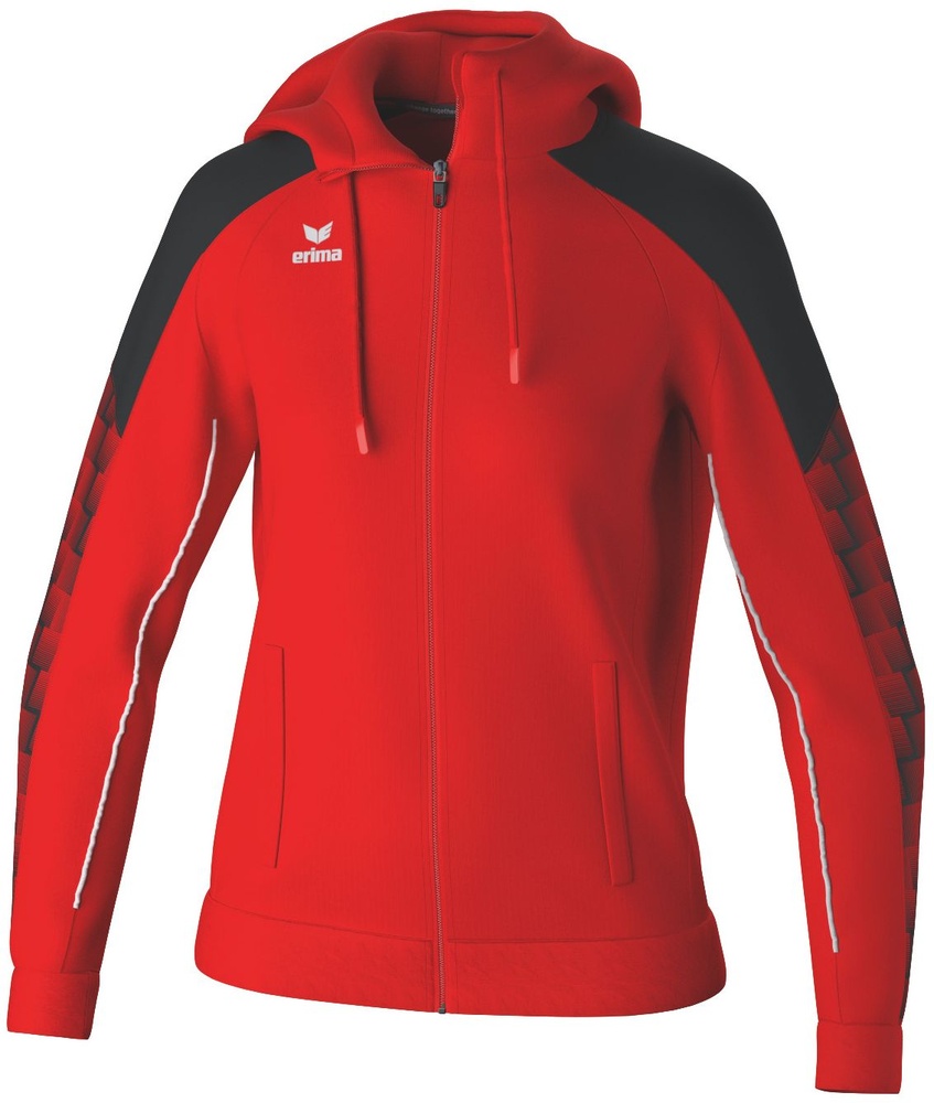 ErimaDamenEvoStarTrainingsjackeMitKapuze24-0004RotSchwarz-34XXS