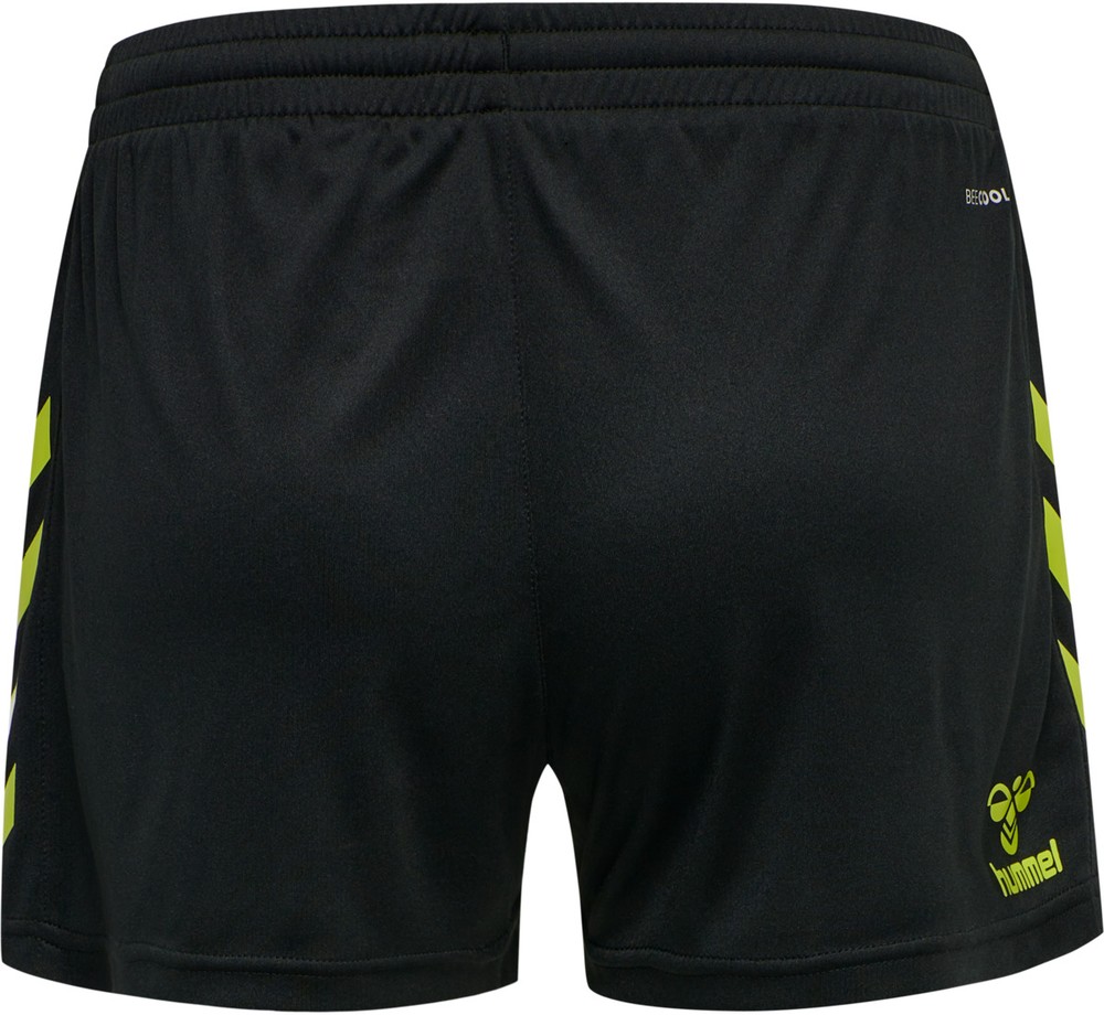 HummelDamenShortsHmlcoreXkPolyShortsWomanBlackLimePopsicle-XXL