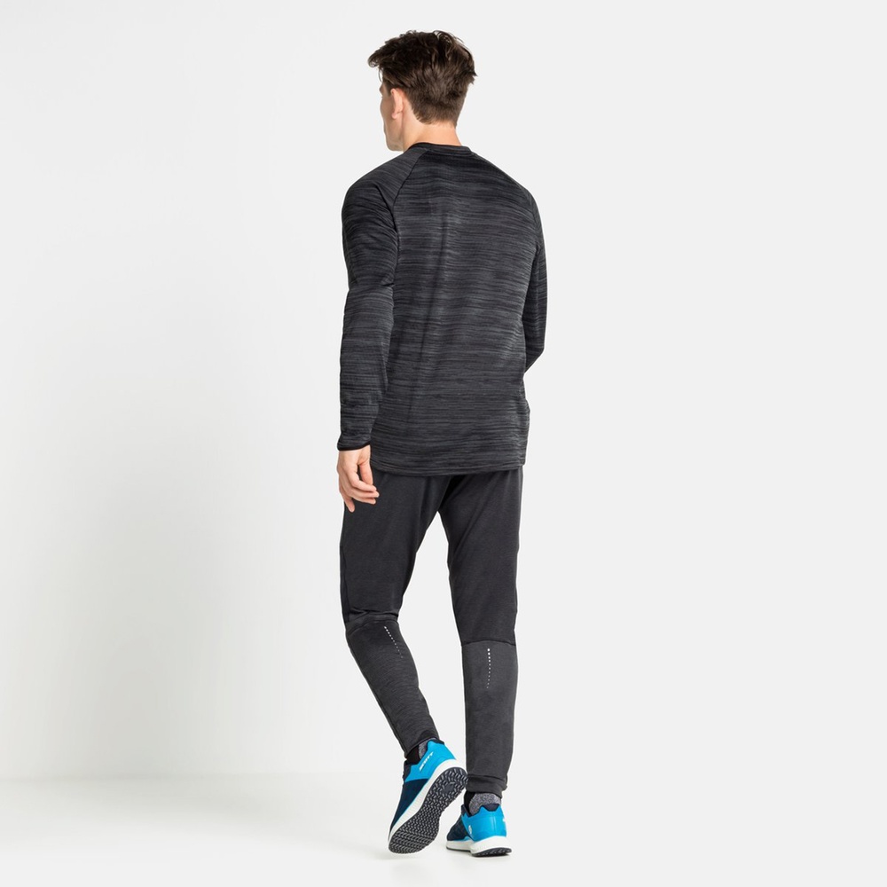 OdloMidlayerRunEasyWarm313612BlackMelange-L