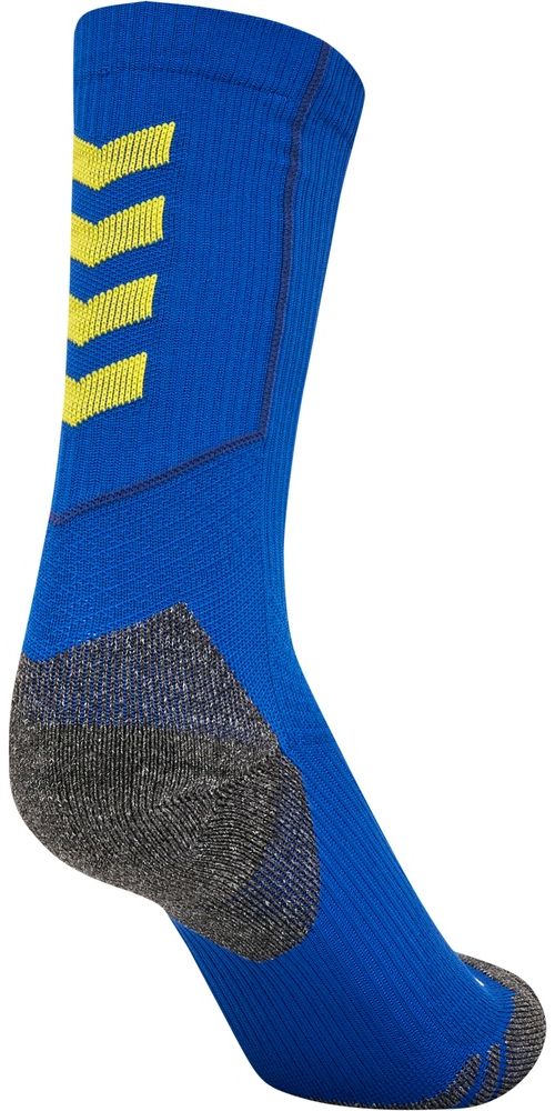 HummelSockenHmlproTrainingSocksLowTrueBlueBlazingYellow-27-30