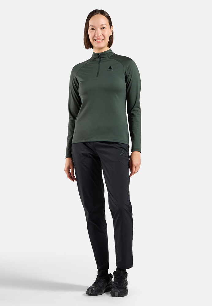 OdloDamenLongsleeveMidlayer12ZipEssentialLightUrbanChic-L