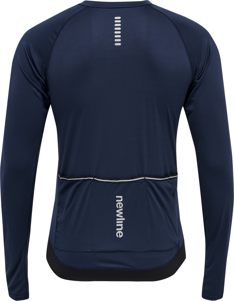NewlineLangarmtrikotMensCoreBikeLSJerseyBlackIris-XXL