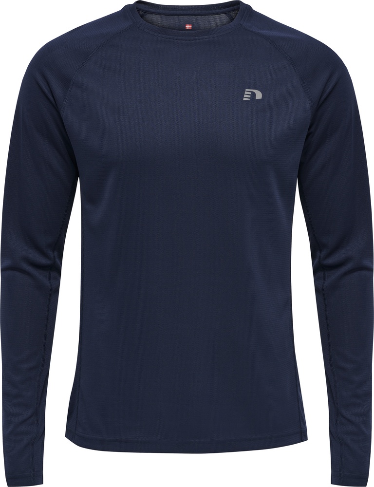 NewlineT-ShirtTopMenSCoreRunningT-ShirtLSBlackIris-XXL