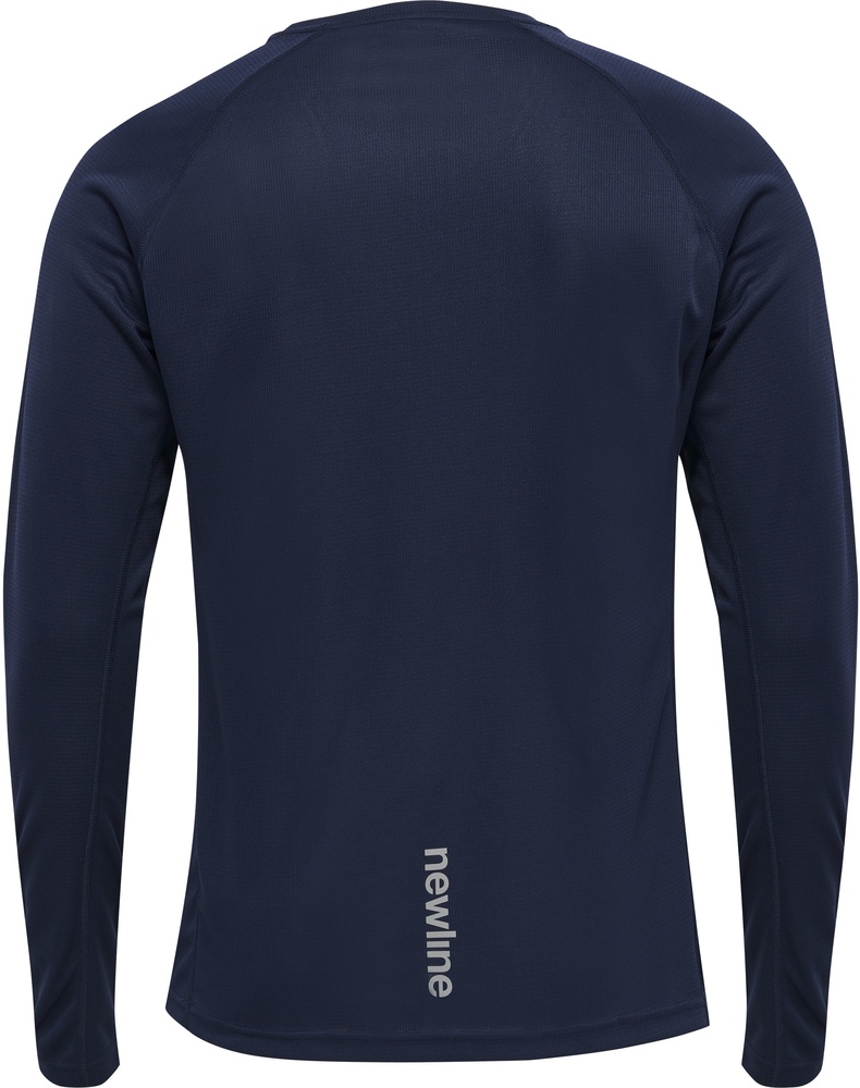 NewlineT-ShirtTopMenSCoreRunningT-ShirtLSBlackIris-XXL