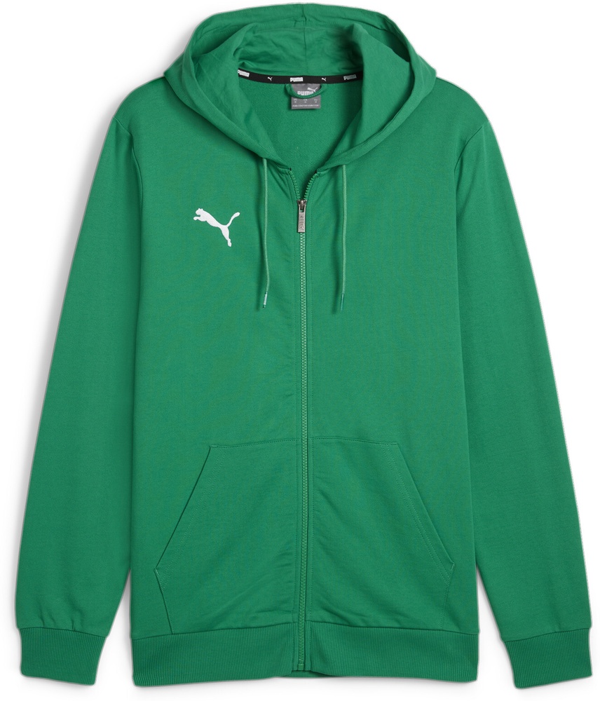 PumaHoodieTeamGoalCasuaLongsleeveHoodedJacket658595SportGreen-PumaWhite-M