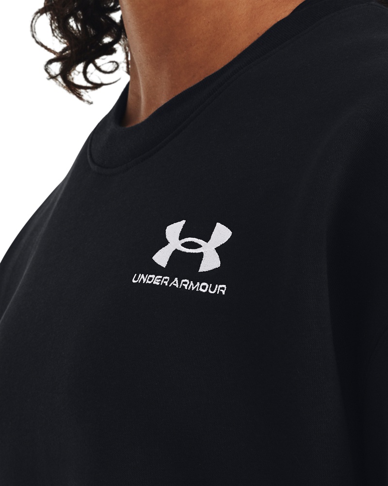 UnderArmourDamenPulloverEssentialFlcOsCrewBlack-XS