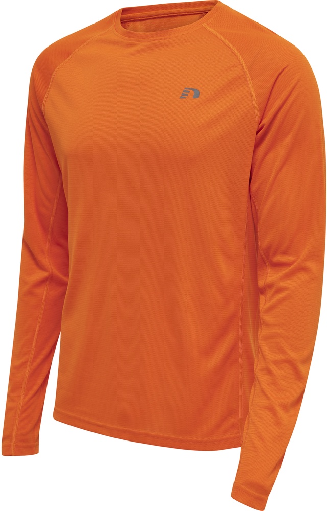 NewlineT-ShirtTopMenSCoreRunningT-ShirtLSOrangeTiger-XXL