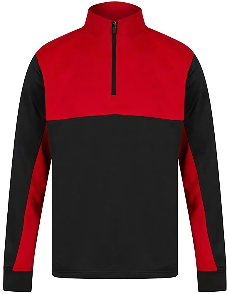 247Collection14ZipTrainingsjackeLV874Black-Red-XXS
