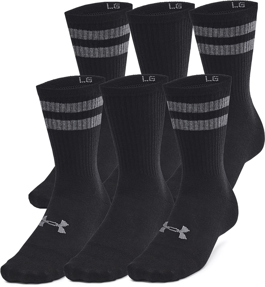 UnderArmourSockenUaEssential6PkCrewBlack001-LUSLG