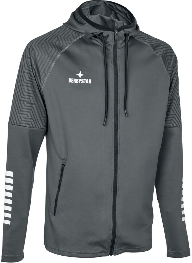 DerbystarTrainingsjackeKapuzenjackePrimoV24612042GrauWeiss-S