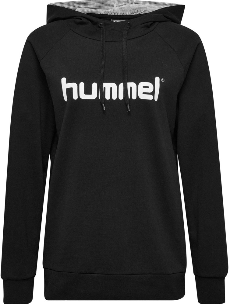 HummelDamenHoodieHmlgoCottonLogoHoodieWomanBlack-XXL