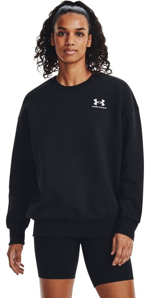 UnderArmourDamenPulloverEssentialFlcOsCrewBlack-XS