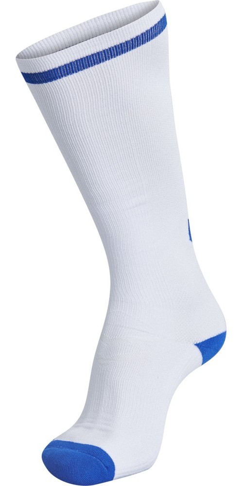 HummelSockenEliteIndoorSockHighWhiteTrueBlue-35-38