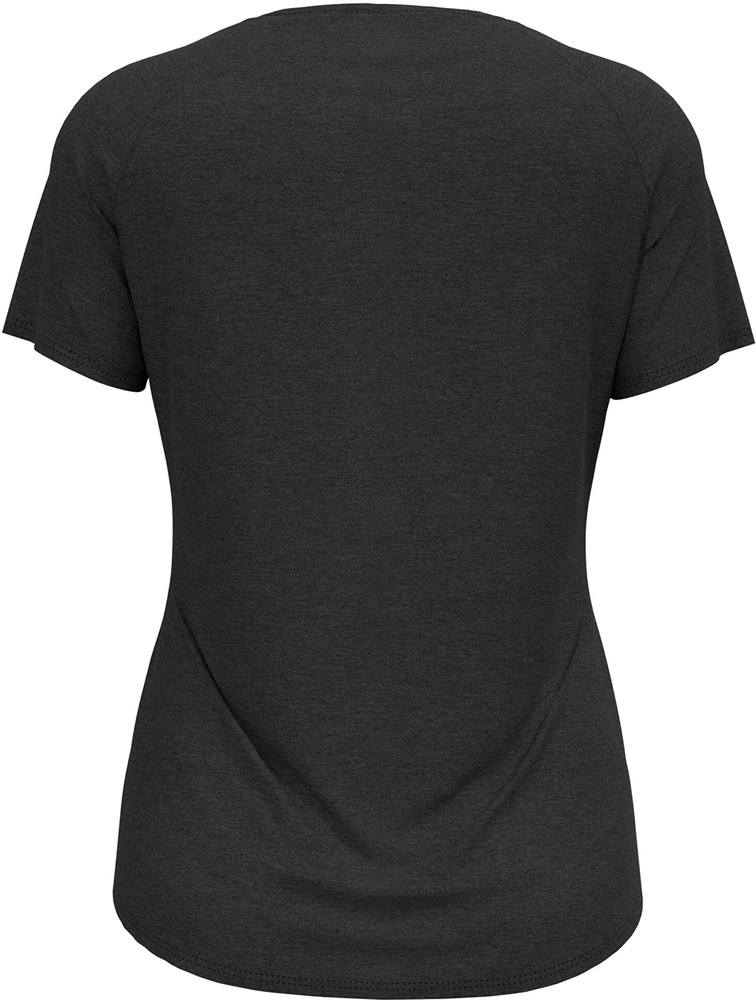 OdloDamenSportshirtCrewNeckShortsleeveActive365BlackMelange-L