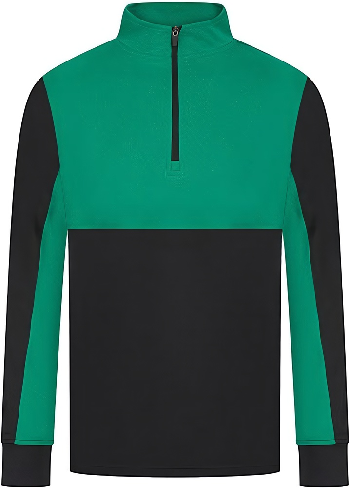 247Collection14ZipTrainingsjackeLV874Black-Emerald-XXS