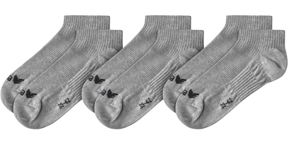 ErimaSocken3-PackFlinge19-0057GrauMelange-31-34