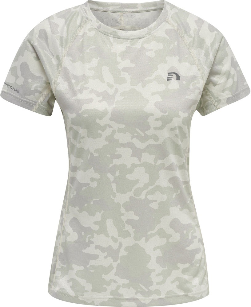 NewlineDamenT-ShirtTopWomenRunningT-ShirtSSOysterMushroomAop-S