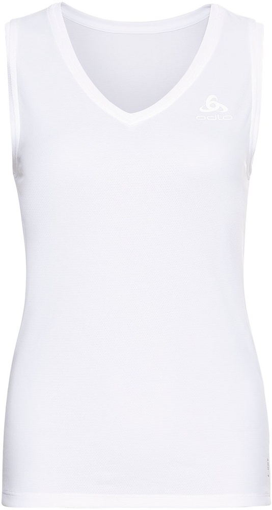 OdloDamenTanktopBlTopV-NeckSingletActiveF-DryLightEco141171White-L