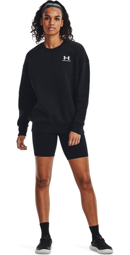 UnderArmourDamenPulloverEssentialFlcOsCrewBlack-XS