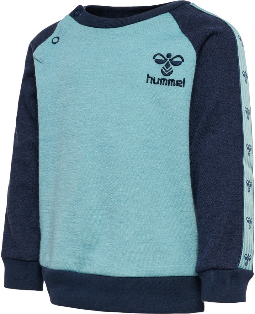 HummelKinderSweatshirtsHmlwulbatoSweatshirtMineralBlue-104