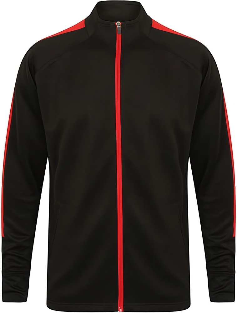 247CollectionTrainingsjackeLV871Black-Red-XS