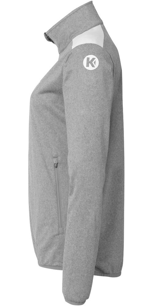 KempaDamenTrainingsjackeEmotion27PolyJackeDamen2005126DarkGrauMelangeWei-XS