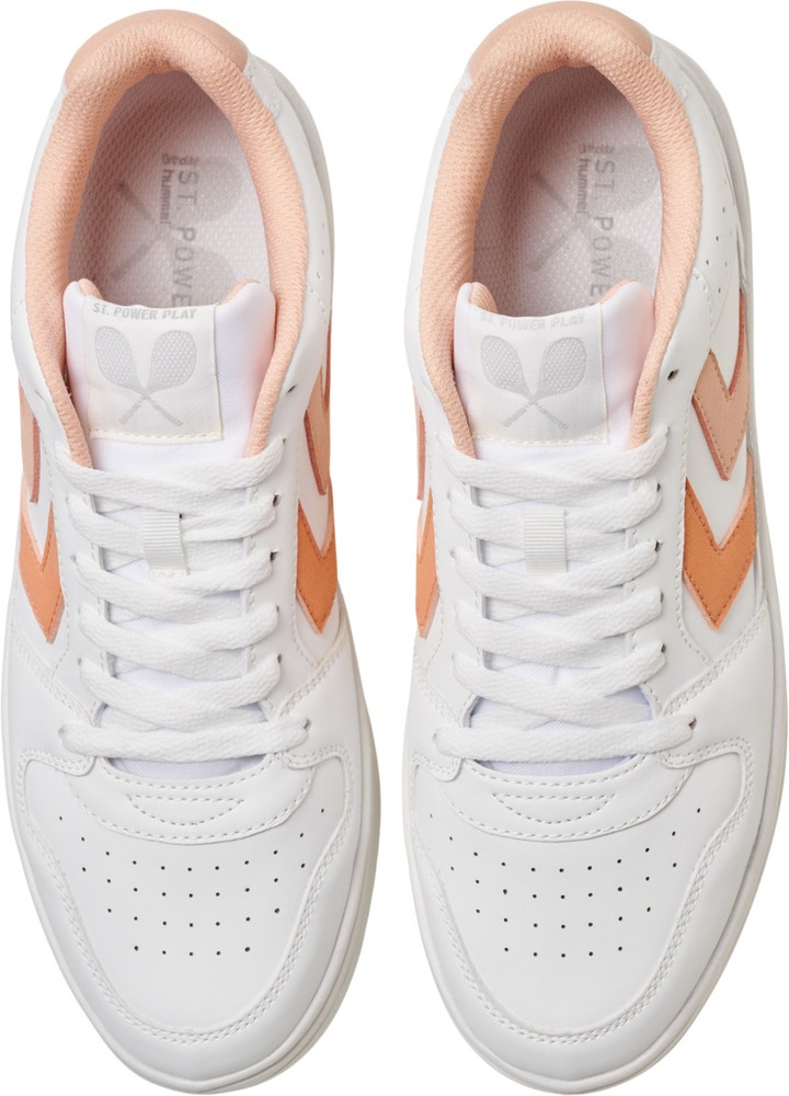 HummelDamenSneakerflachStPowerPlayWmnsWhiteAlmostApricot-36