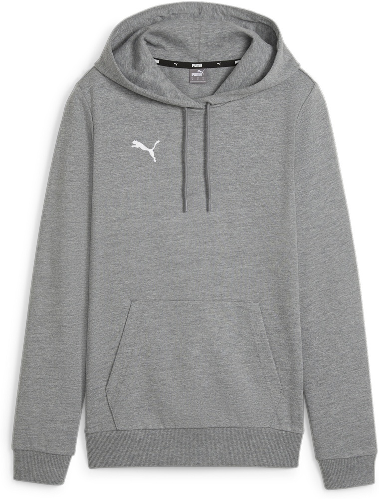 PumaDamenHoodieTeamGoalCasuaLongsleeveHoodyWmn658621MediumGrayHeather-PumaWhite-XS