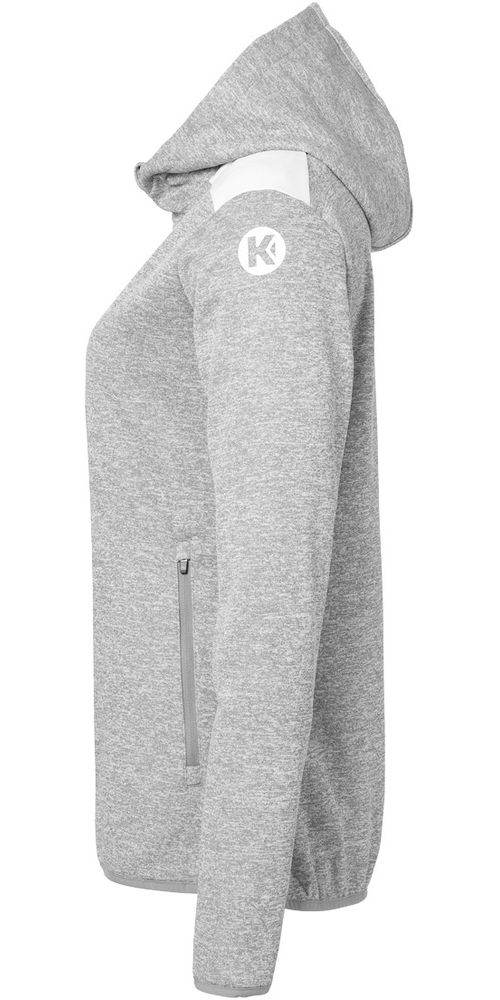 KempaDamenTrainingsjackeEmotion27KapuzenjackeDamen2005131DarkGrauMelangeWei-XS