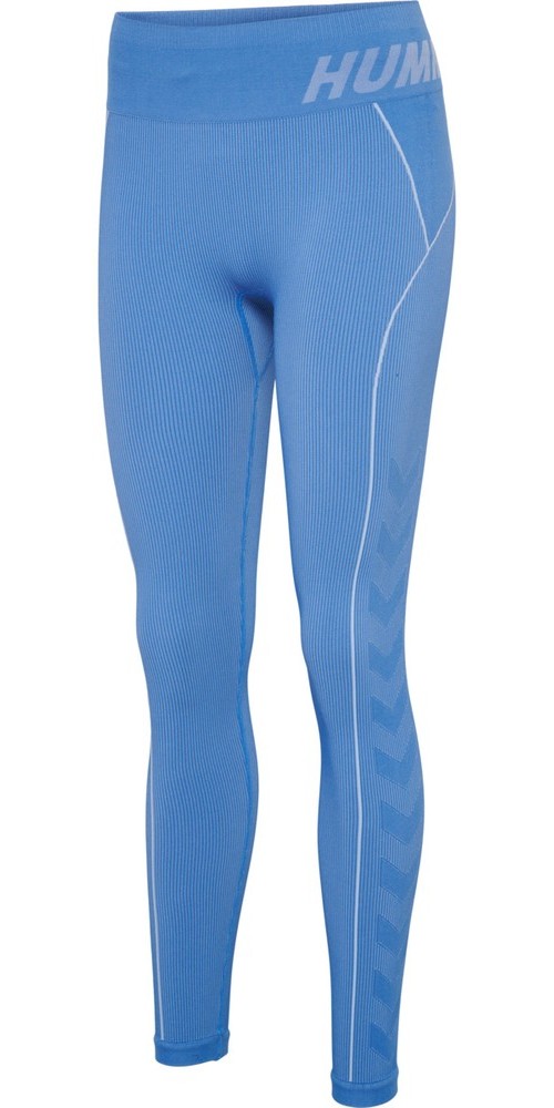 HummelDamenLeggingsHmlteChristelSeamlessMwTightsRivieraBlueBellMelange-L