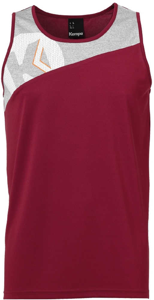 KempaFemaleTopCore20Singlet2003103DeepRotDarkGrauMelang-S