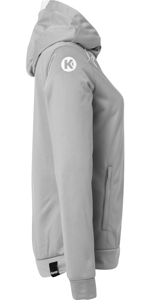 KempaDamenTrainingsjackePlayerKapuzenjackeWomen2003627DarkGrauMelangeWei-XS
