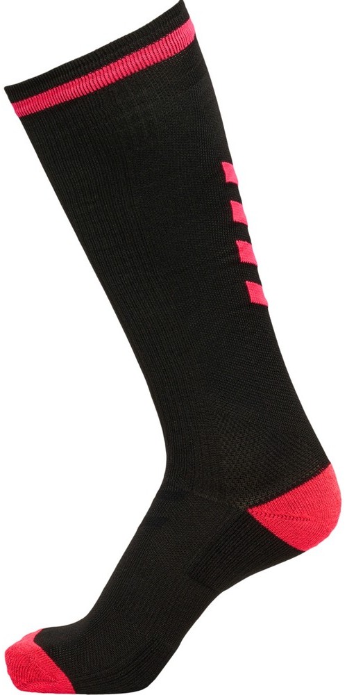 HummelSockenEliteIndoorSockHighBlackDivaPink-27-30