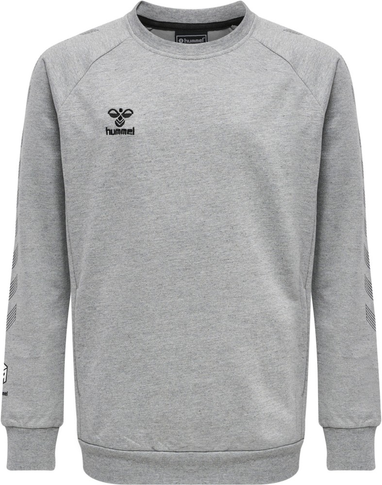 HummelKinderSweatshirtsHmlmoveGridCottonSweatshirtKidsGreyMelange-128
