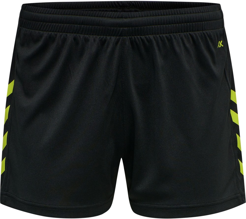 HummelDamenShortsHmlcoreXkPolyShortsWomanBlackLimePopsicle-XXL