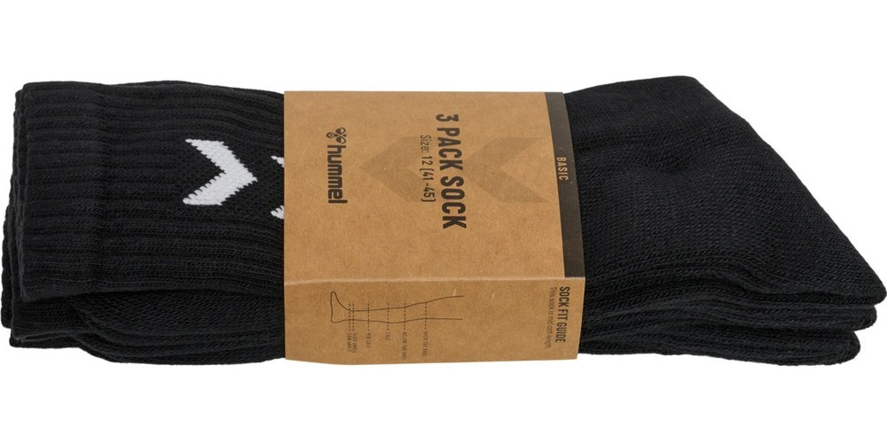 Hummel3-PackSocken3-PackBasicSockBlack-36-40