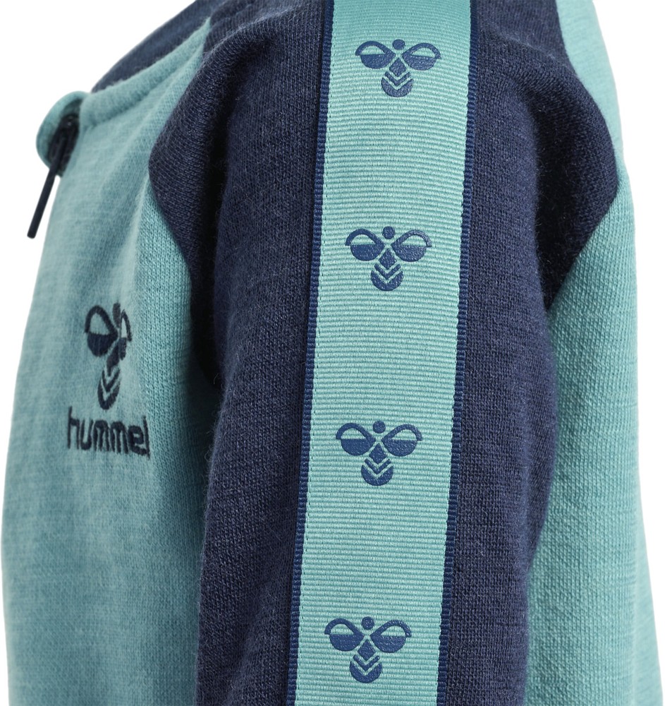 HummelKinderBodysuitLangarmHmlbelloSuitMineralBlue-56