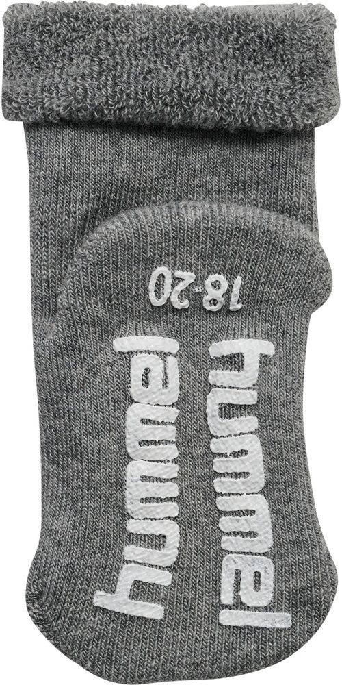 HummelKinderSockenMiniNonSlip3-PackSock234047GreyMelange-15-17
