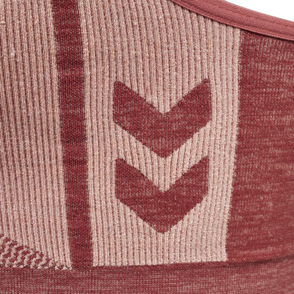 HummelDamenSportTopHmlcleaSeamlessSportsTopWitheredRoseRoseTanMelange-L