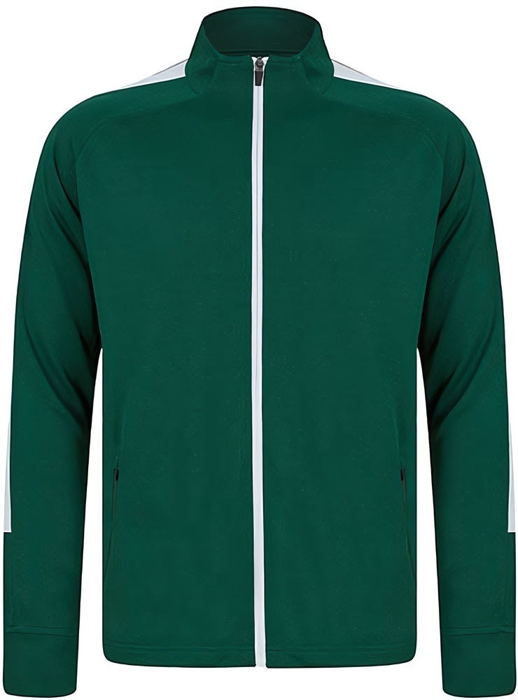 247CollectionTrainingsjackeLV871BottleGreen-White-XS