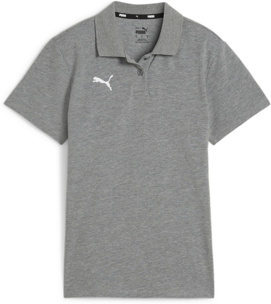 PumaDamenPoloShirtTeamGoalCasuaLongsleevePoloWmn658607MediumGrayHeather-PumaWhite-XL