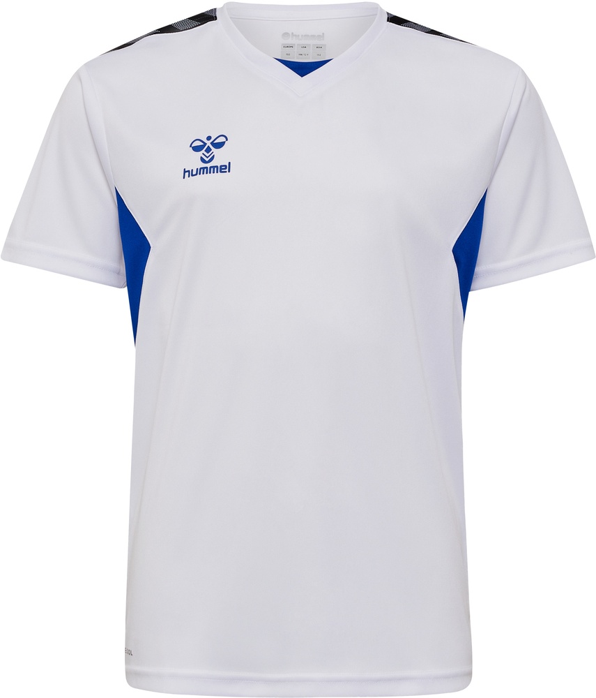 HummelKinderT-ShirtTopHmlauthenticPlJerseySSKidsWhiteTrueBlue-116