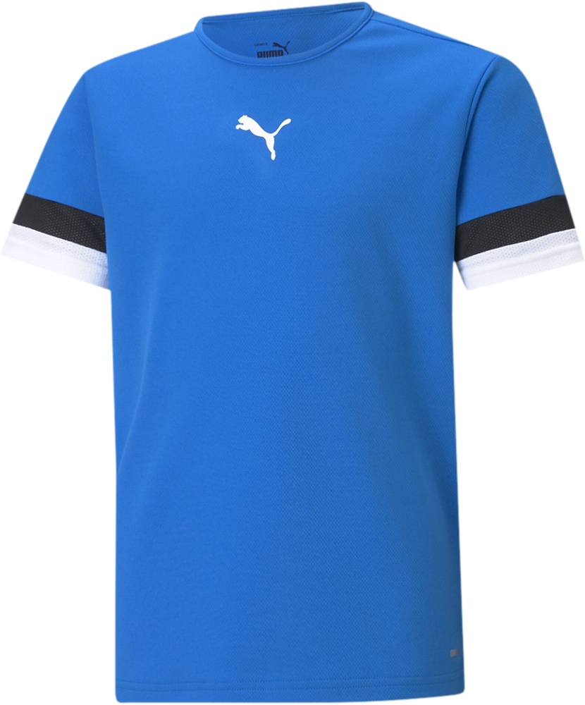 PumaKinderTeamRISEJerseyJr704938ElectricBlueLemonade-PumaBlack-PumaWhite-164