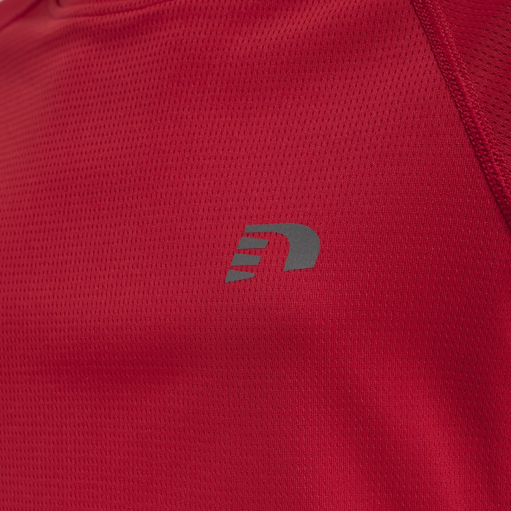 NewlineKinderT-ShirtTopKidsCoreRunningT-ShirtLSTangoRed-128