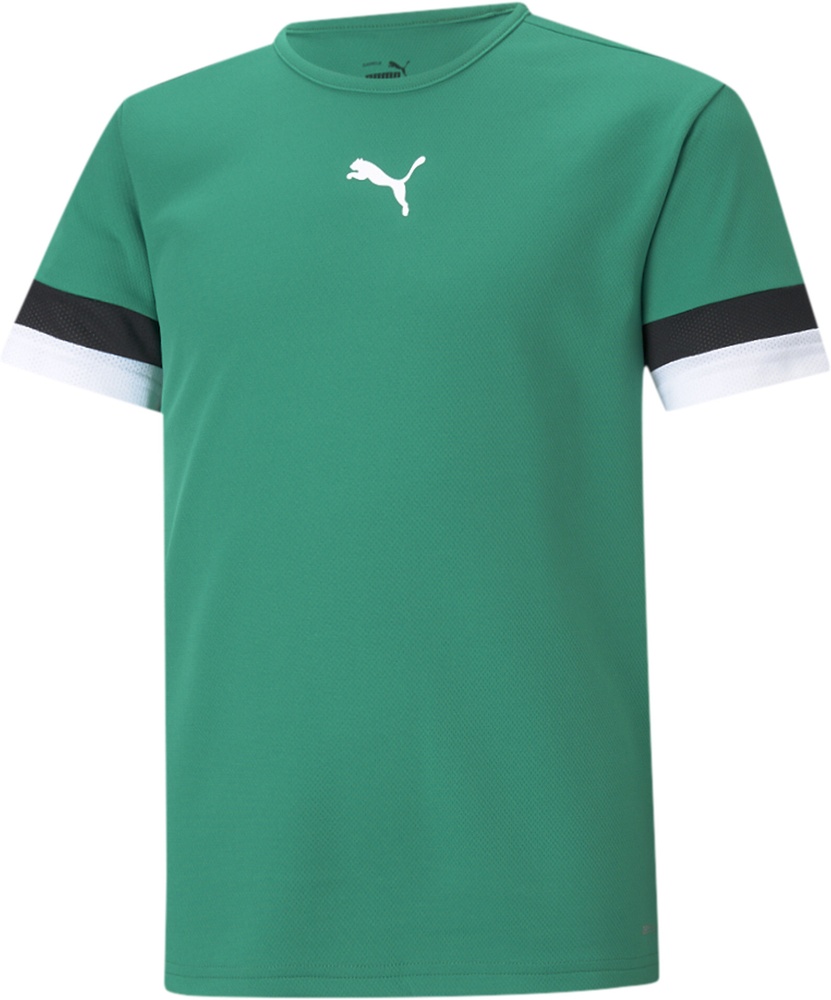 PumaKinderTeamRISEJerseyJr704938PepperGreen-PumaBlack-PumaWhite-128