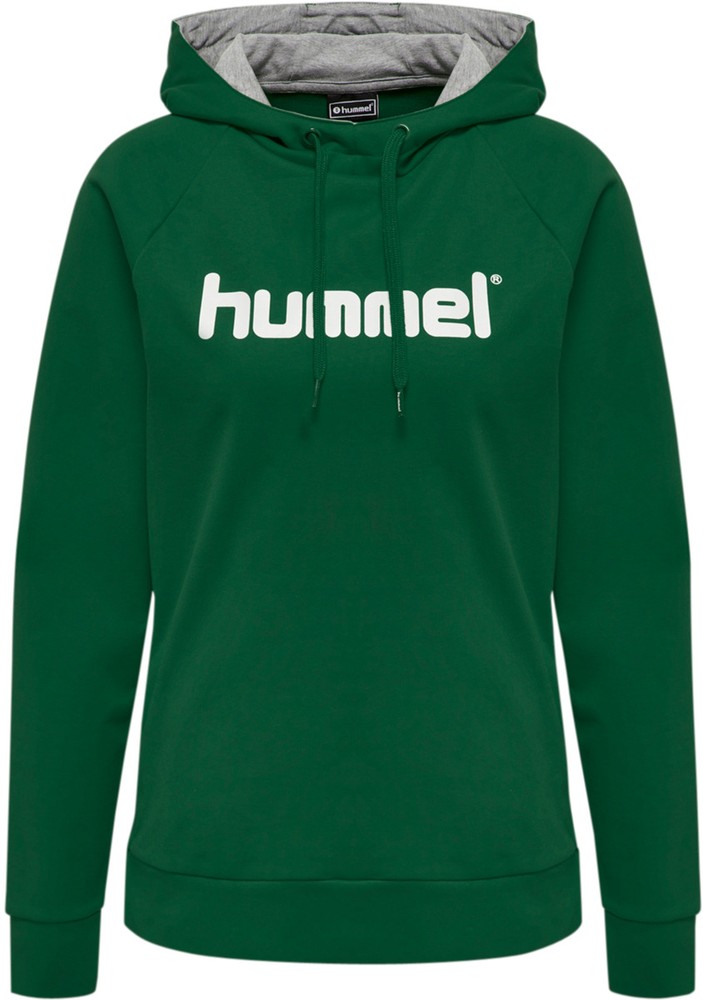 HummelDamenHoodieHmlgoCottonLogoHoodieWomanEvergreen-XXL