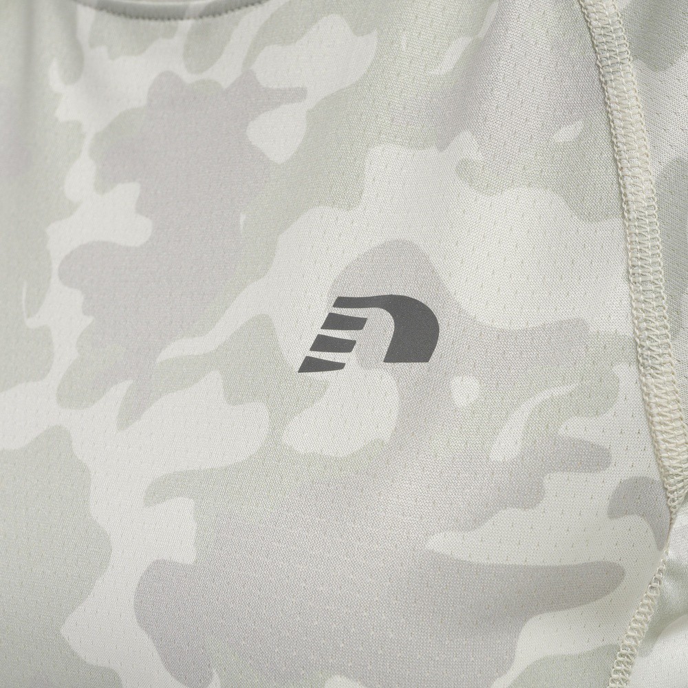 NewlineDamenT-ShirtTopWomenRunningT-ShirtSSOysterMushroomAop-S