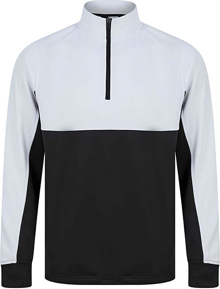 247Collection14ZipTrainingsjackeLV874Black-White-XXS